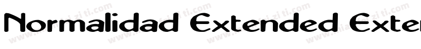 Normalidad Extended Extended Medium字体转换